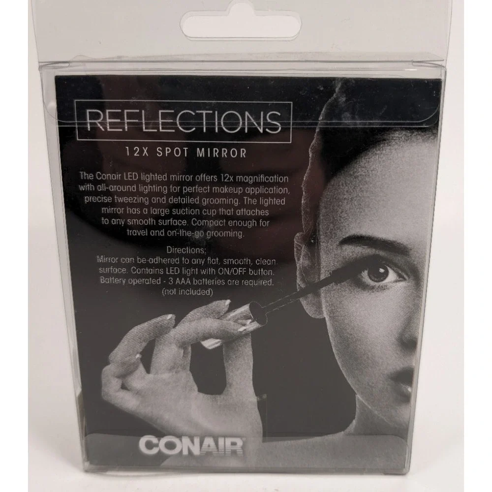 Conair Reflections 12X Spot Mirror LED Lighted 4.25